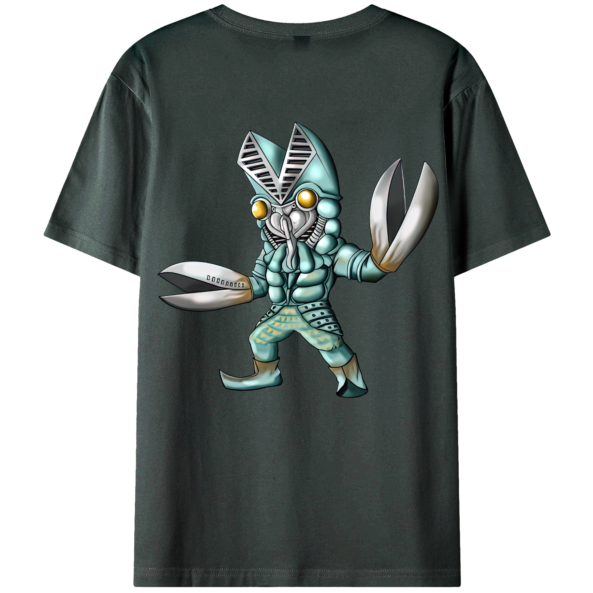 （画像用） ウルトラマン Ultraman 綿100％ メンズ半袖Tシャツ（バックプリント） 通気性